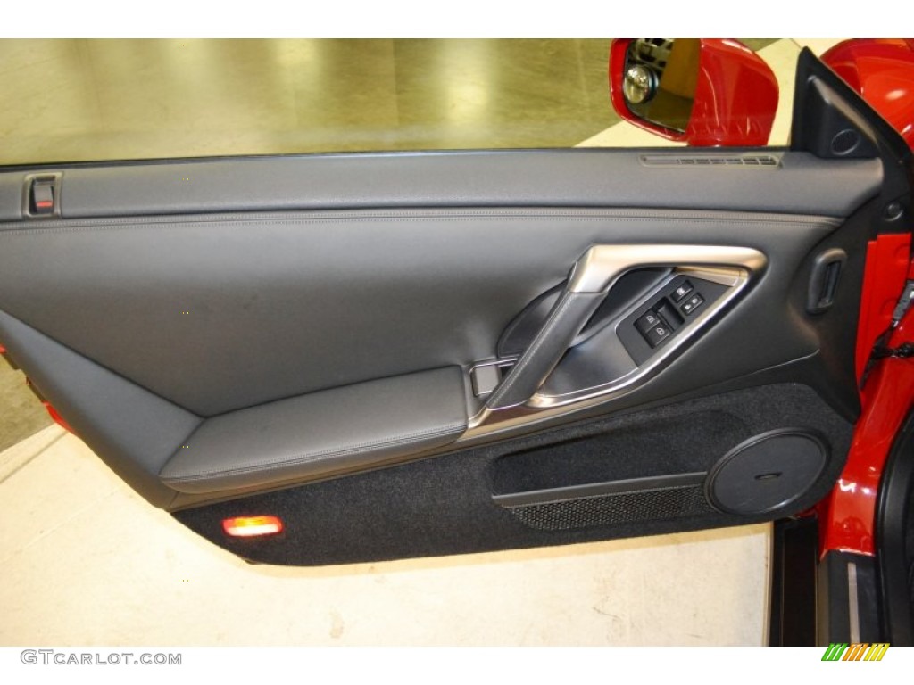 2010 Nissan GT-R Premium Black Door Panel Photo #62062794
