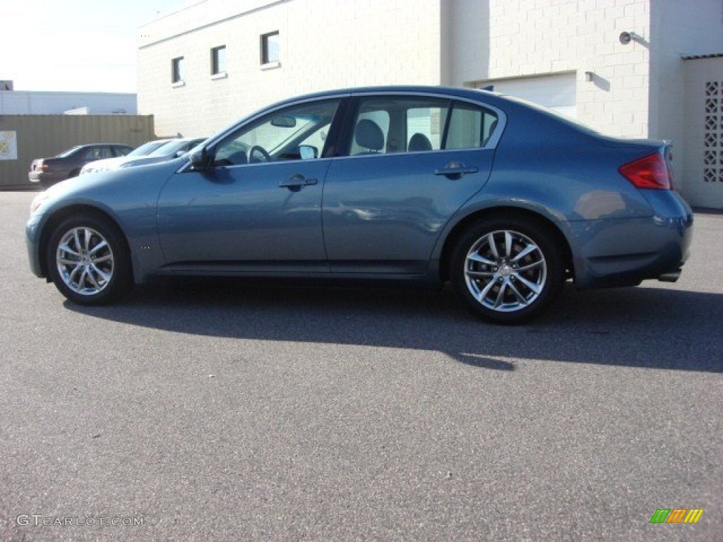 2009 G 37 Sedan - Lakeshore Slate Metallic / Wheat photo #5