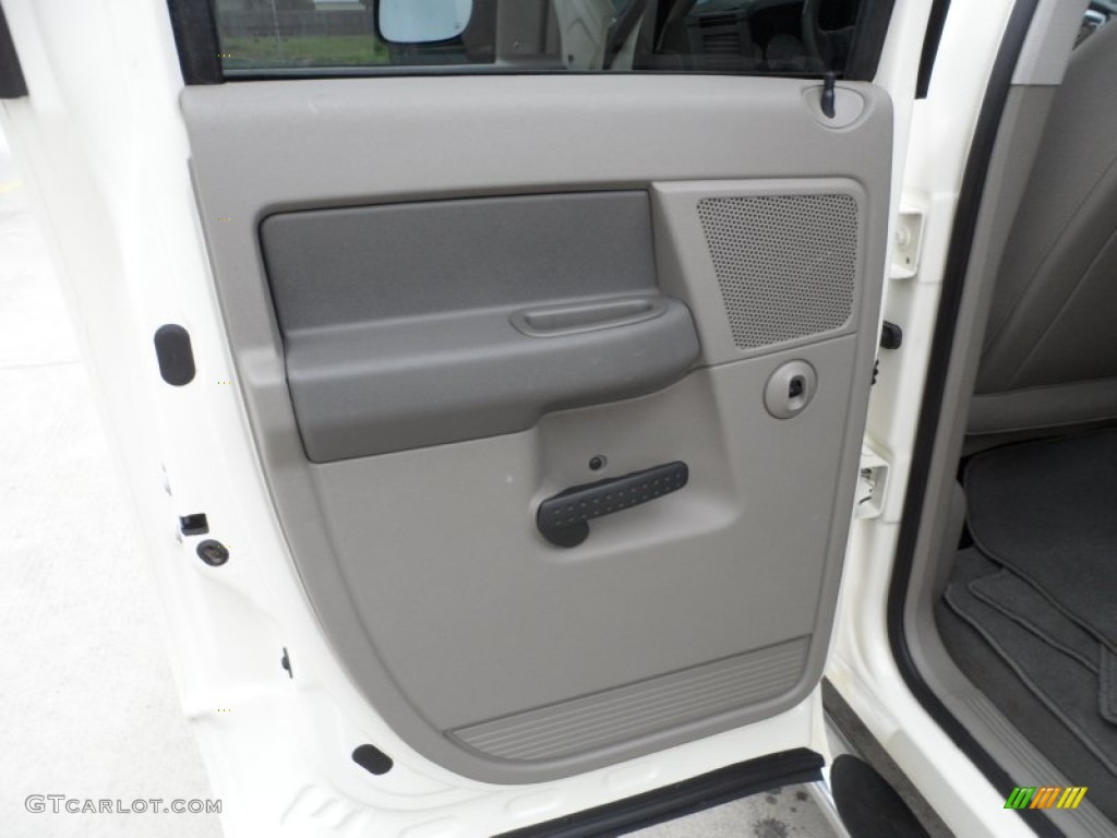 2008 Ram 1500 Lone Star Edition Quad Cab 4x4 - Cool Vanilla White / Khaki photo #31