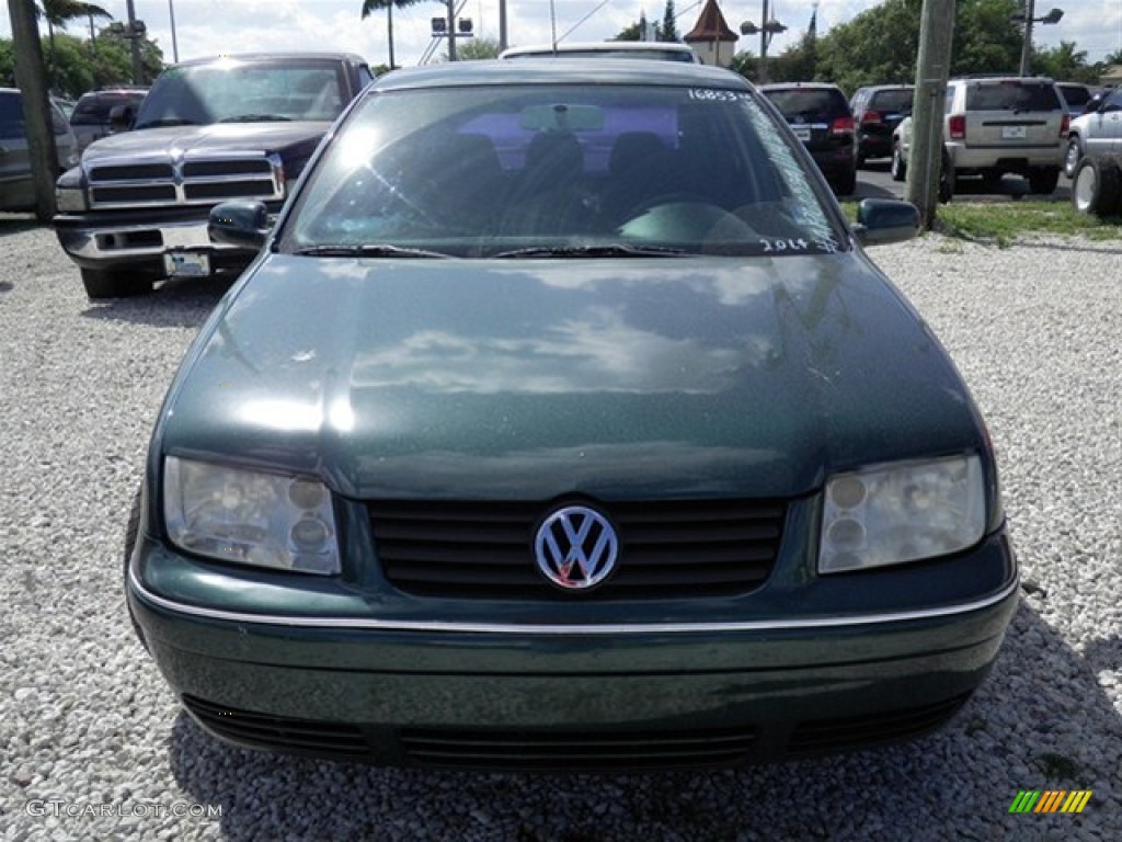 1999 Jetta GL Sedan - Bright Green Pearl / Black photo #3