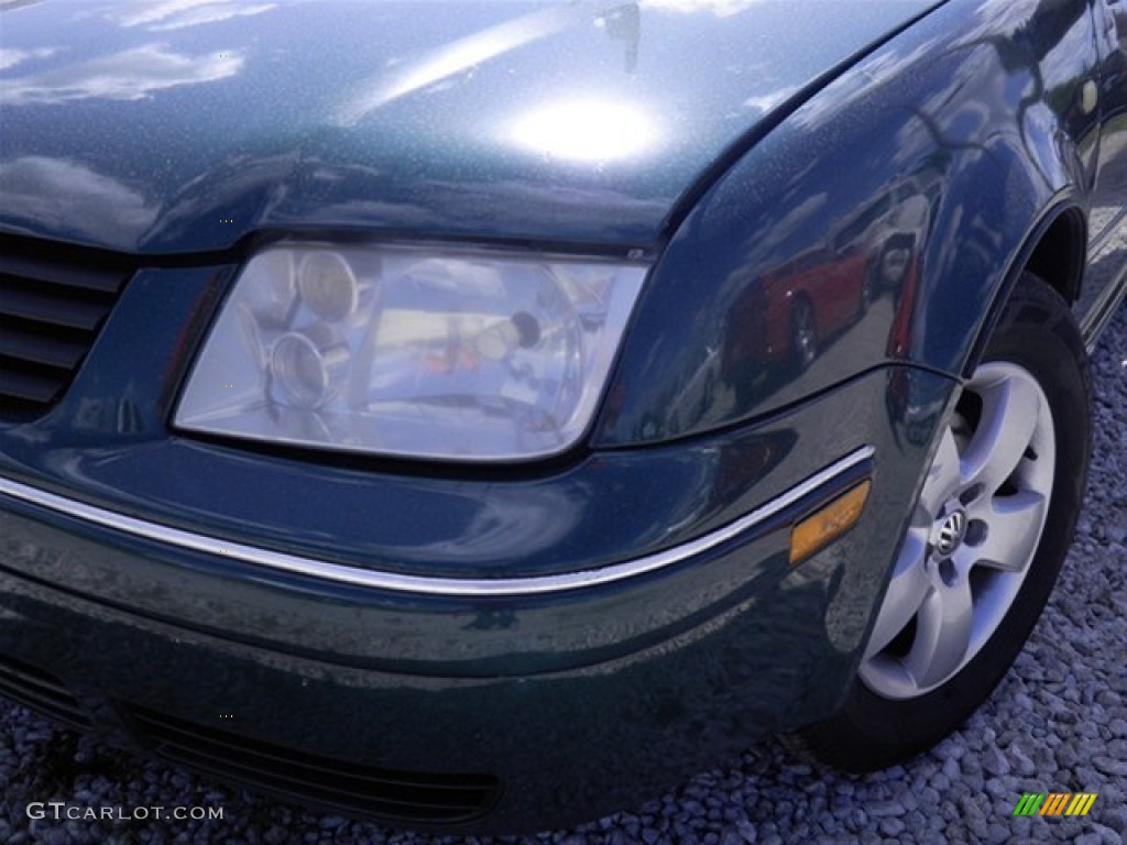 1999 Jetta GL Sedan - Bright Green Pearl / Black photo #4