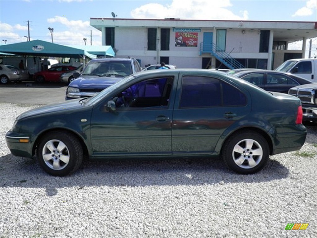 1999 Jetta GL Sedan - Bright Green Pearl / Black photo #7