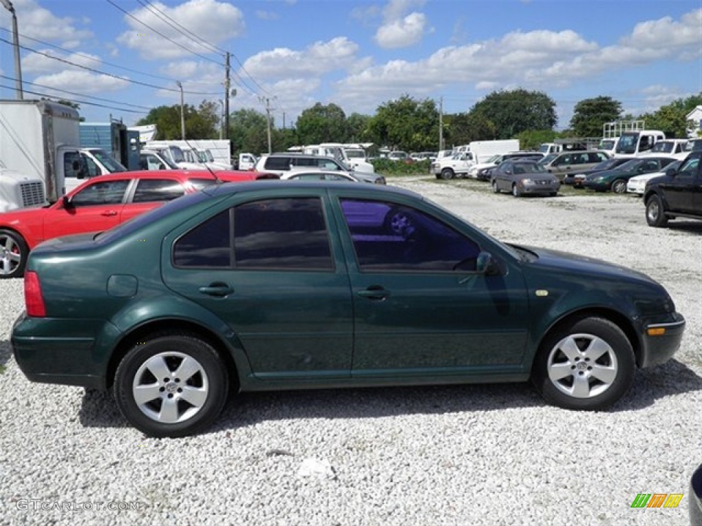 1999 Jetta GL Sedan - Bright Green Pearl / Black photo #13