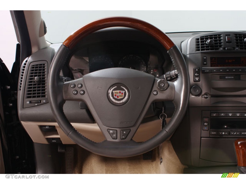 2003 Cadillac CTS Sedan Light Neutral Steering Wheel Photo #62064875