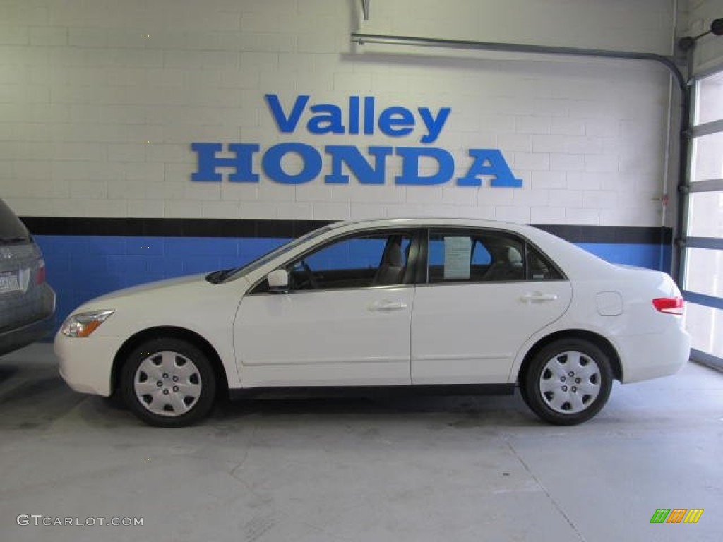 2003 Accord LX V6 Sedan - Taffeta White / Ivory photo #2