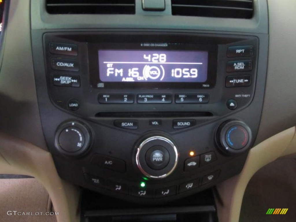 2003 Accord LX V6 Sedan - Taffeta White / Ivory photo #11