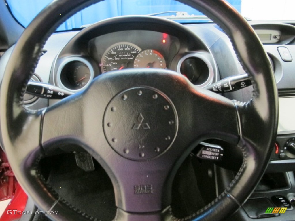 2005 Eclipse Spyder GT - Ultra Red Pearl / Midnight photo #33