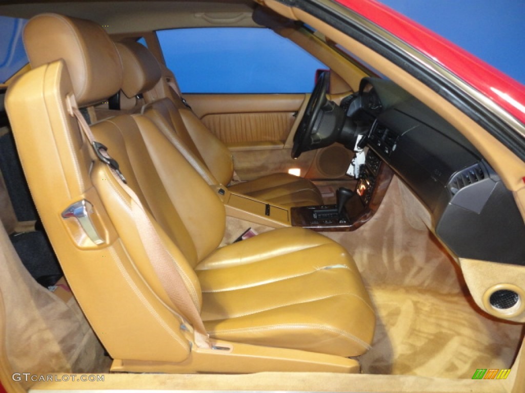 Beige Interior 1994 Mercedes-Benz SL 500 Roadster Photo #62066814