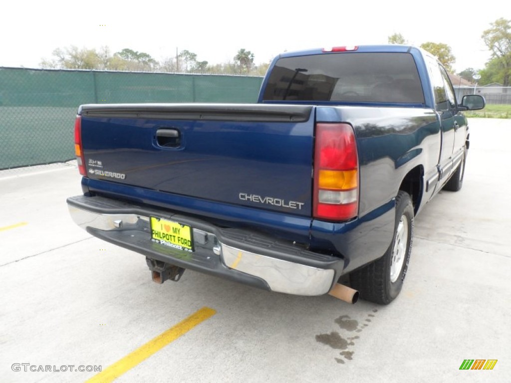 2001 Silverado 1500 LT Extended Cab - Indigo Blue Metallic / Graphite photo #3