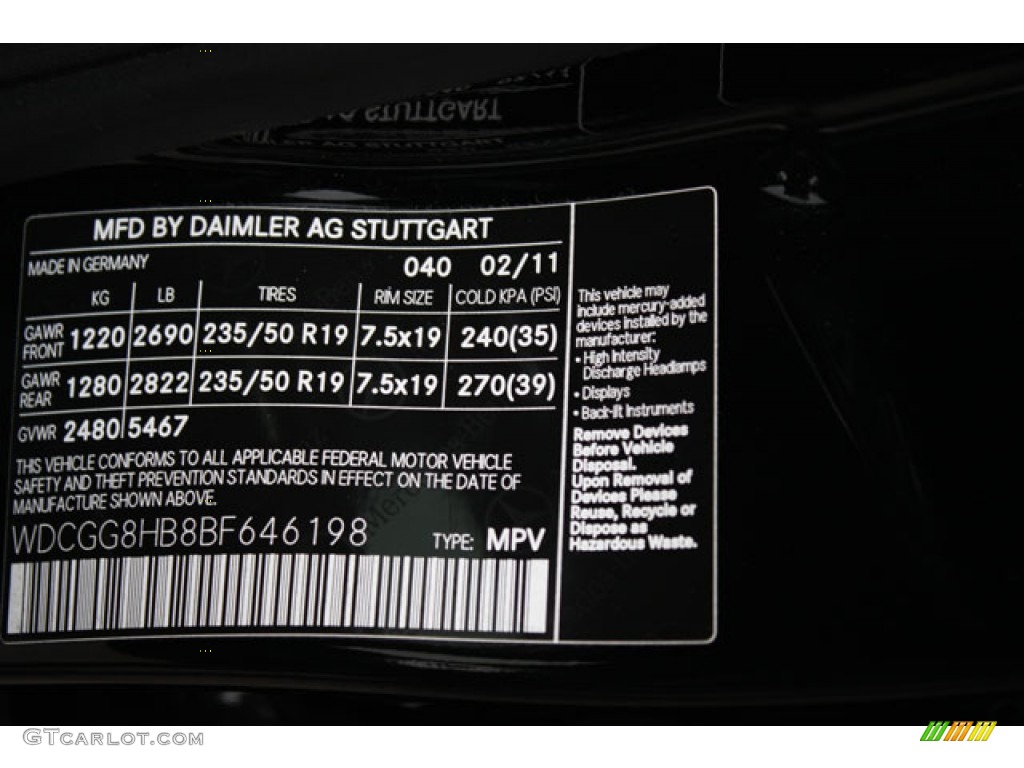 2011 GLK 350 4Matic - Black / Black photo #32