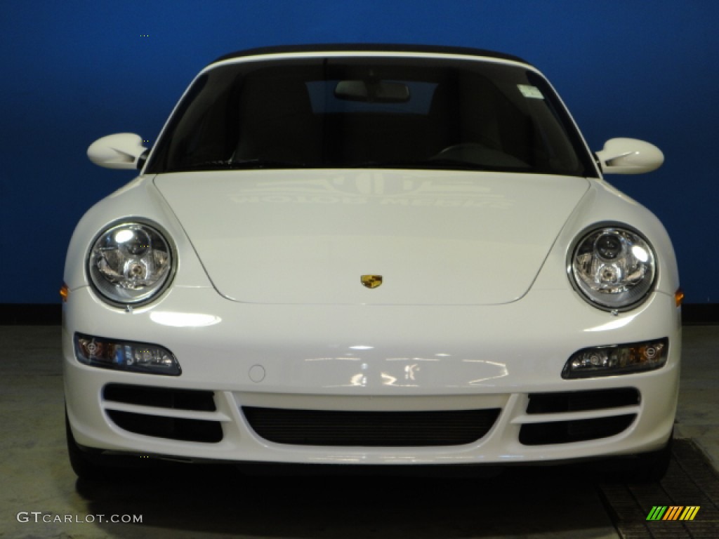 2008 911 Carrera 4 Cabriolet - Carrara White / Black photo #2