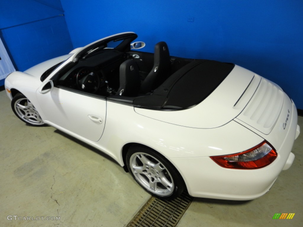 2008 911 Carrera 4 Cabriolet - Carrara White / Black photo #36