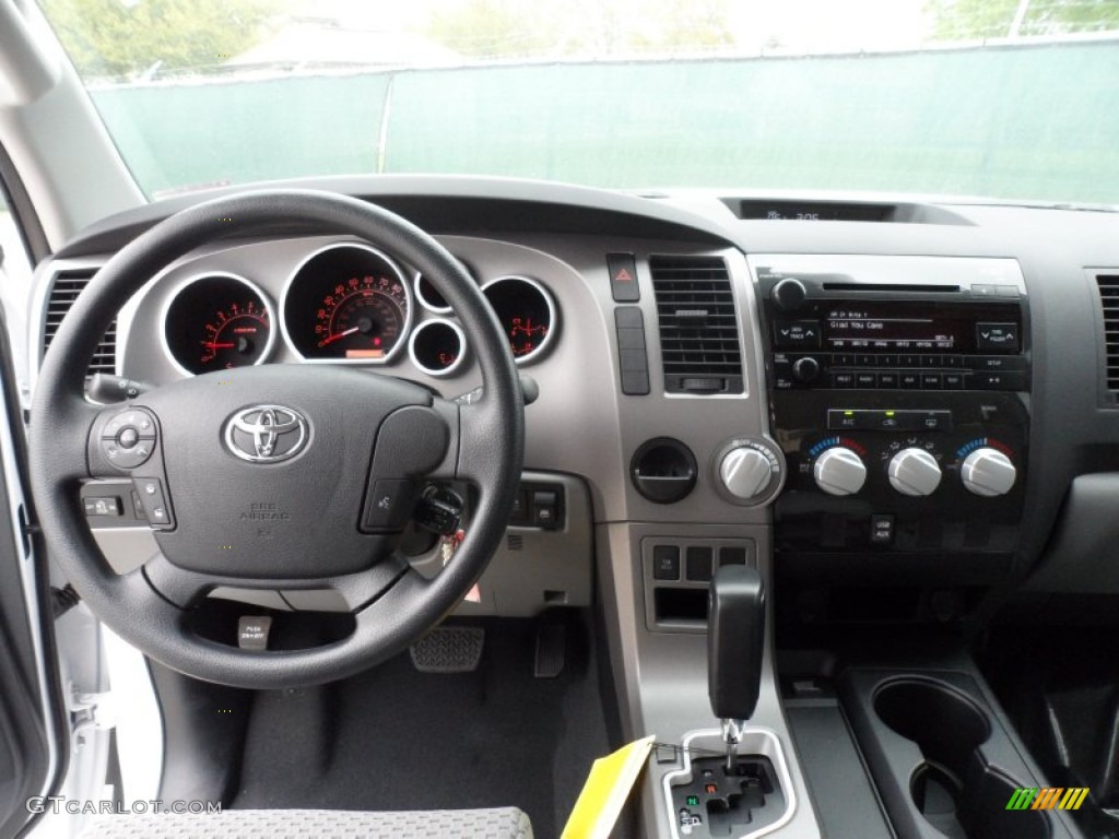 2012 Tundra Texas Edition CrewMax - Super White / Graphite photo #27