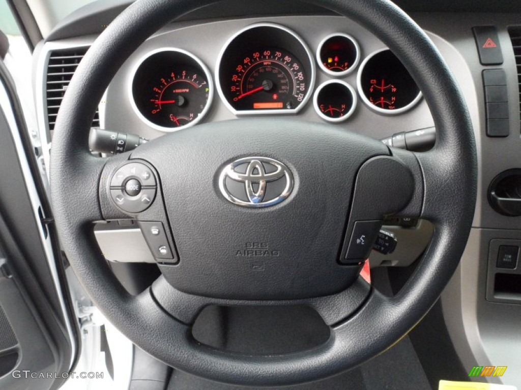 2012 Tundra Texas Edition CrewMax - Super White / Graphite photo #32