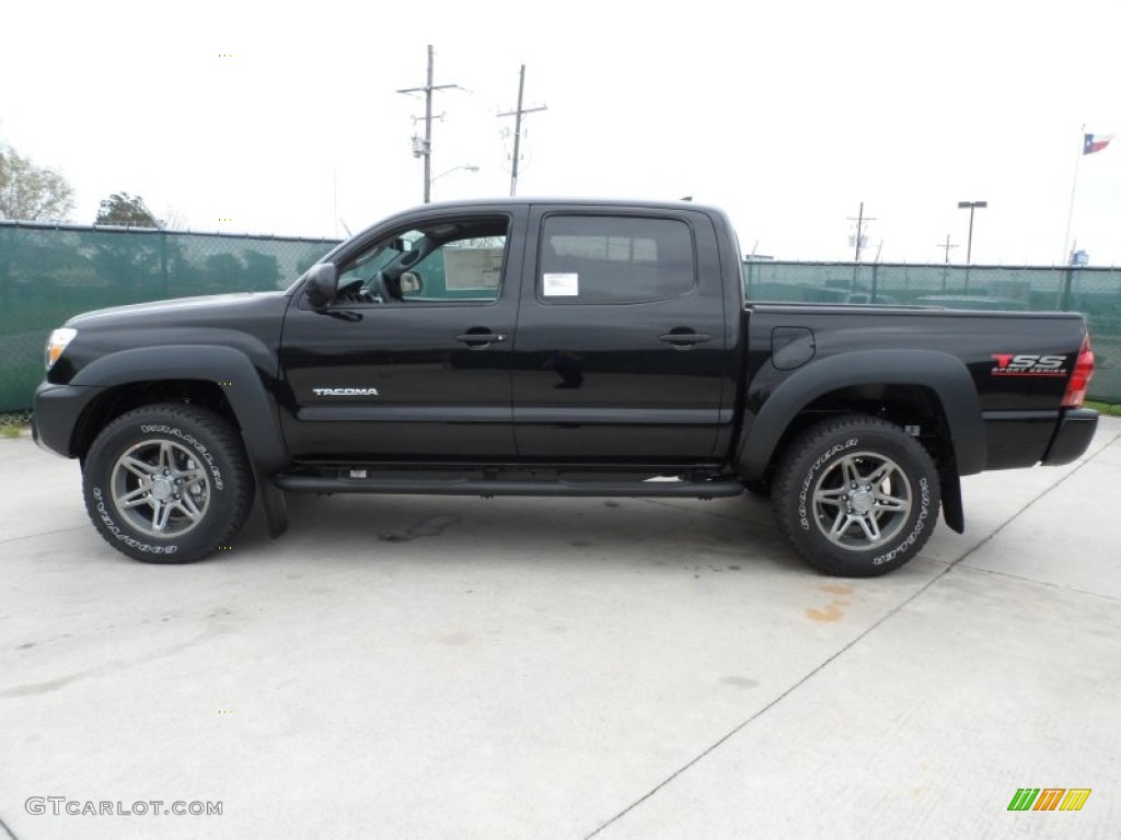 Black 2012 Toyota Tacoma V6 TSS Prerunner Double Cab Exterior Photo #62068527