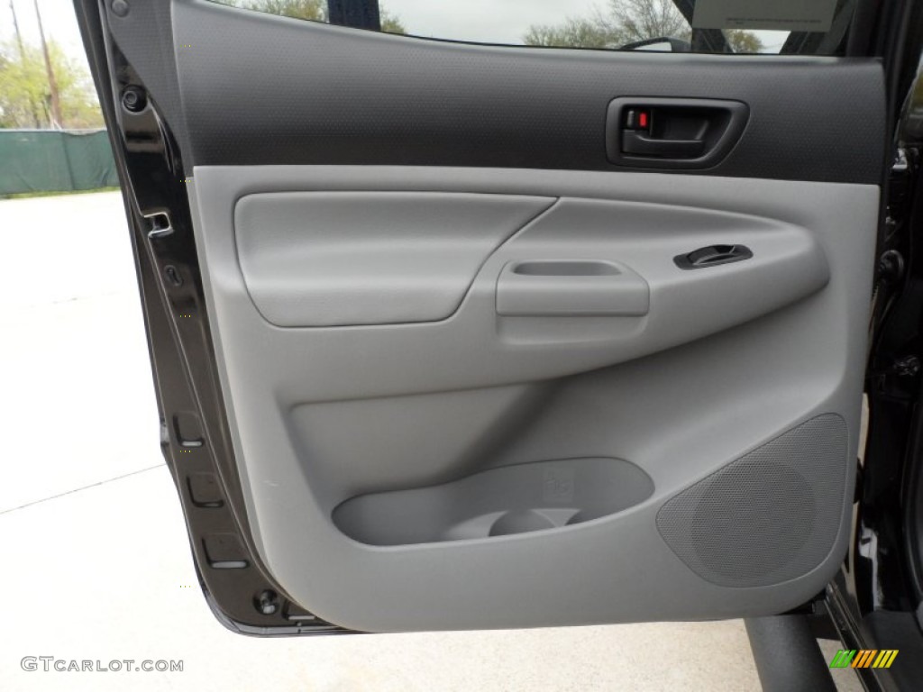 2012 Toyota Tacoma V6 TSS Prerunner Double Cab Graphite Door Panel Photo #62068647