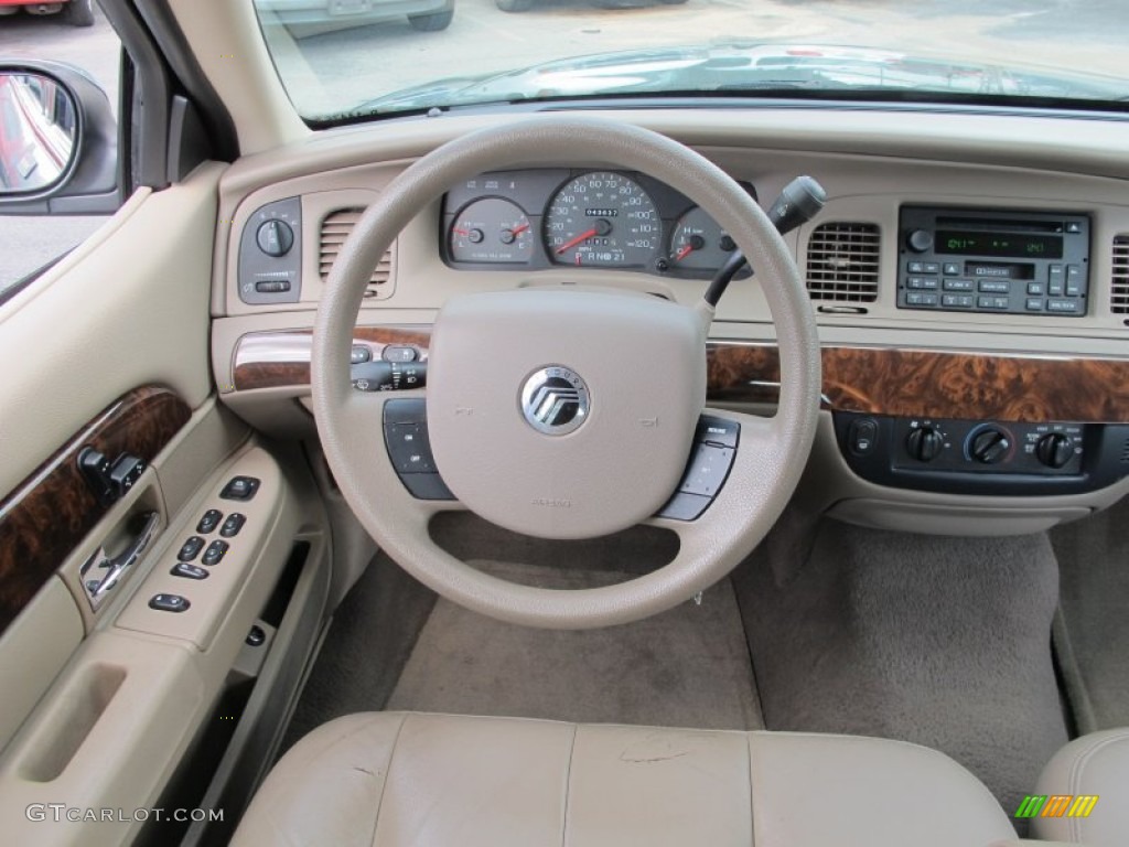 2005 Mercury Grand Marquis GS Medium Parchment Dashboard Photo #62068677