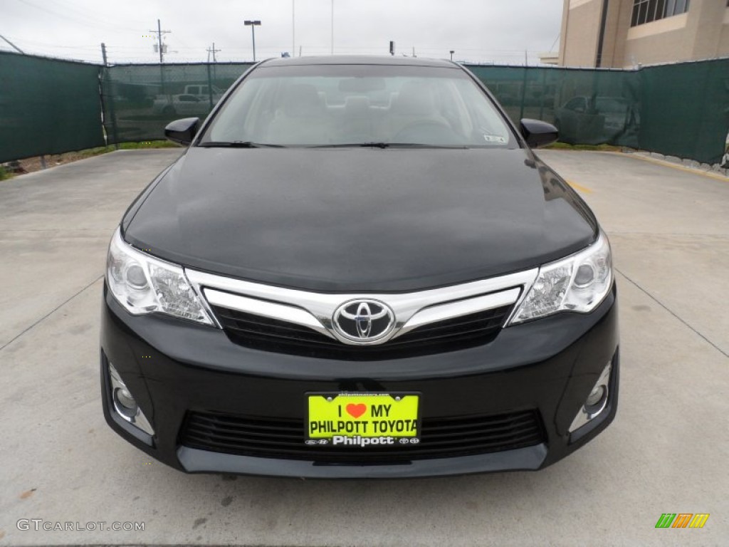 2012 Camry XLE V6 - Cosmic Gray Mica / Ivory photo #8