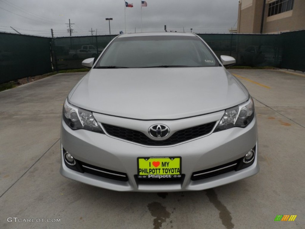 2012 Camry SE - Classic Silver Metallic / Black photo #8