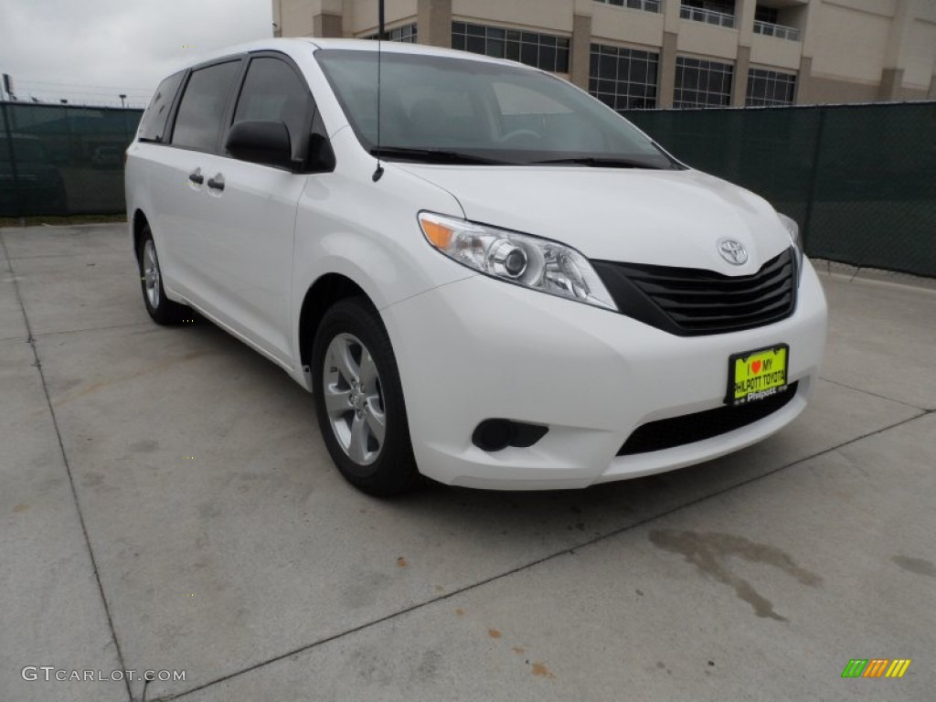 Super White Toyota Sienna