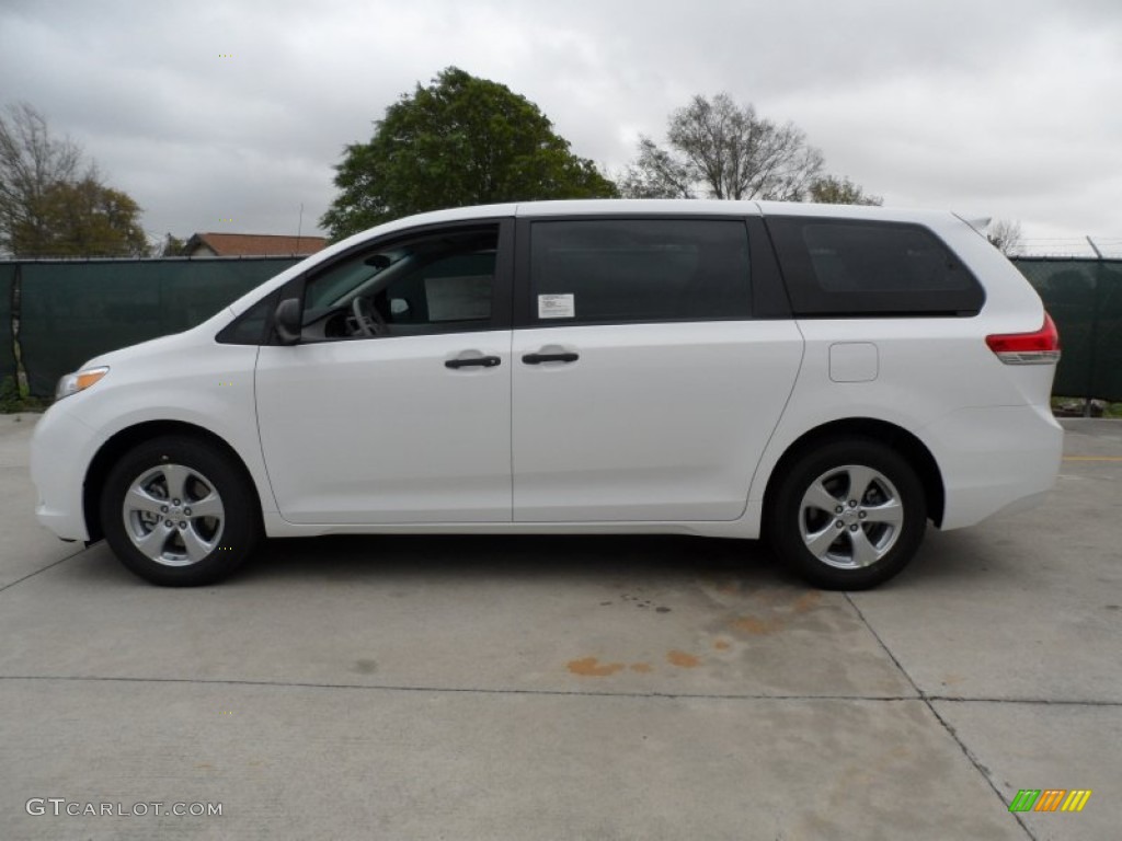 2012 Sienna  - Super White / Light Gray photo #6