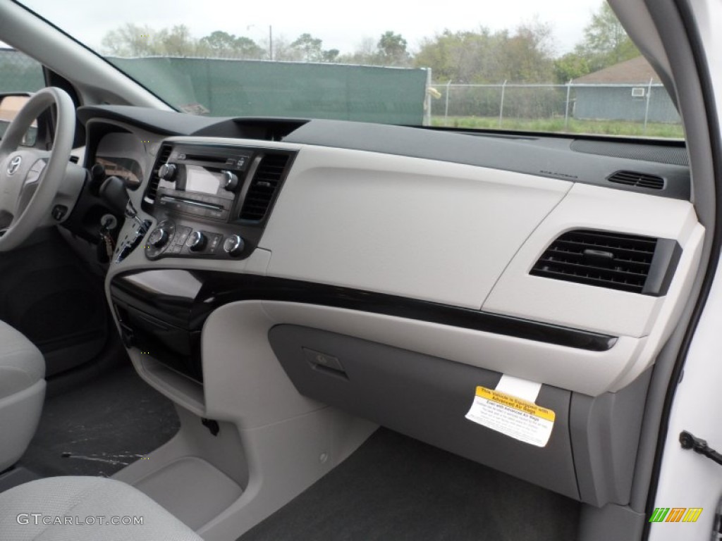 2012 Toyota Sienna Standard Sienna Model Light Gray Dashboard Photo #62069818