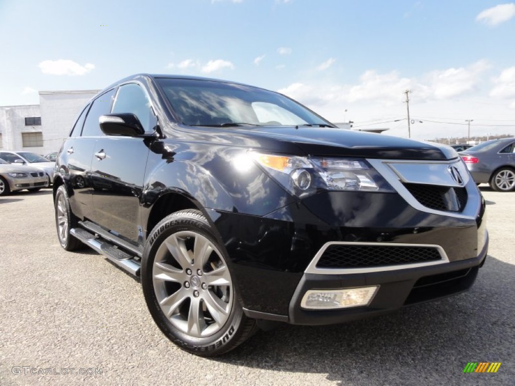 2010 MDX Advance - Crystal Black Pearl / Ebony photo #1