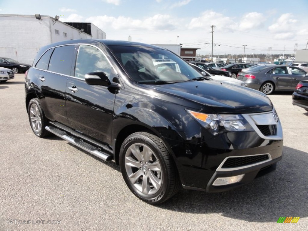 2010 MDX Advance - Crystal Black Pearl / Ebony photo #5