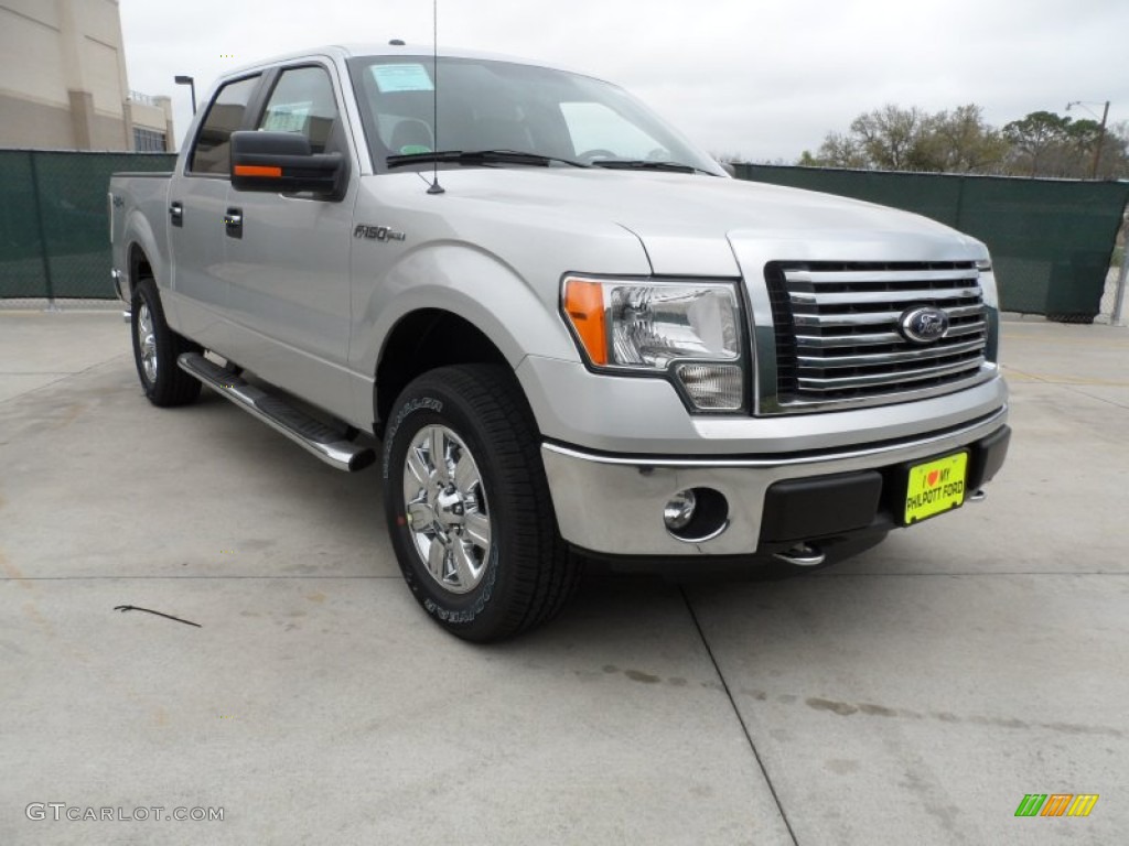 2012 F150 XLT SuperCrew 4x4 - Ingot Silver Metallic / Steel Gray photo #1