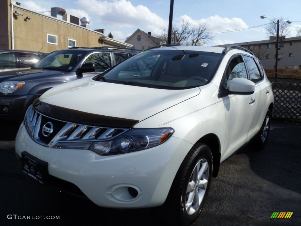 2009 Murano S AWD - Glacier Pearl / Beige photo #1