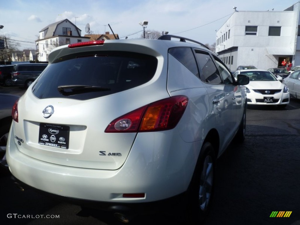 2009 Murano S AWD - Glacier Pearl / Beige photo #3