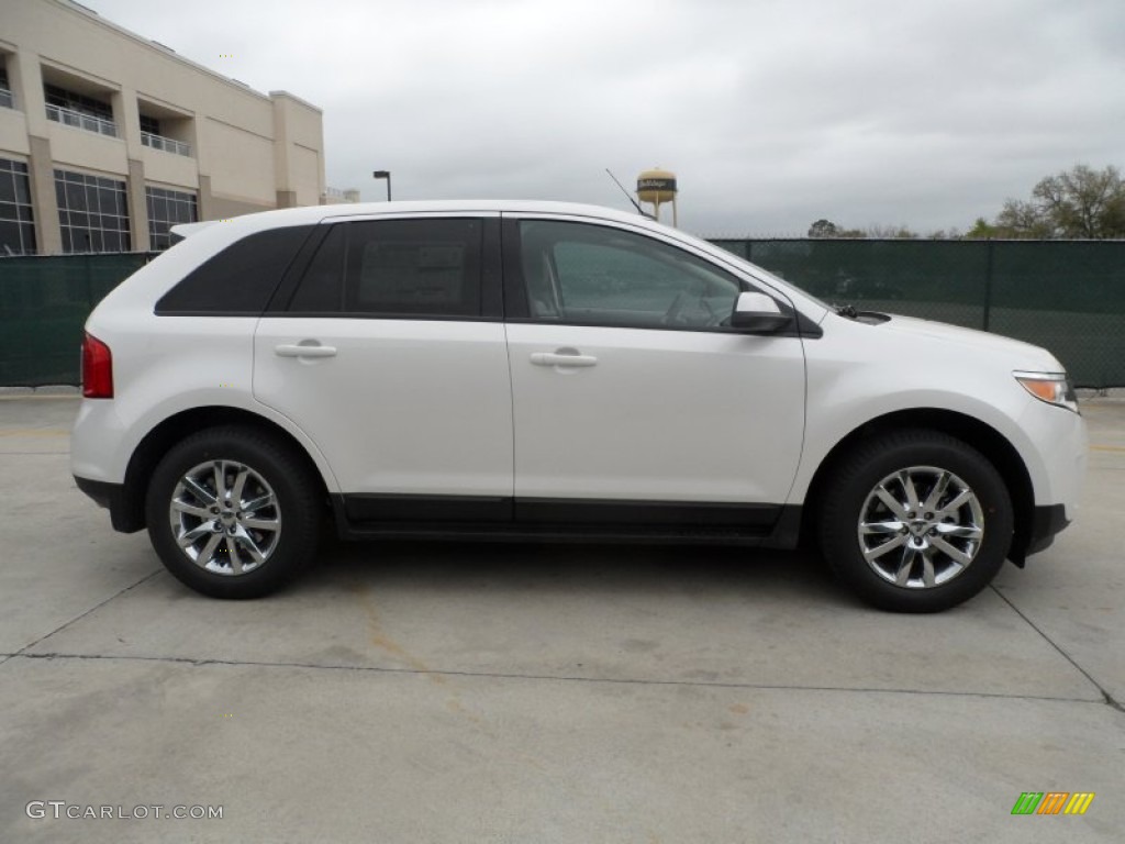 2012 Edge SEL EcoBoost - White Platinum Metallic Tri-Coat / Medium Light Stone photo #2