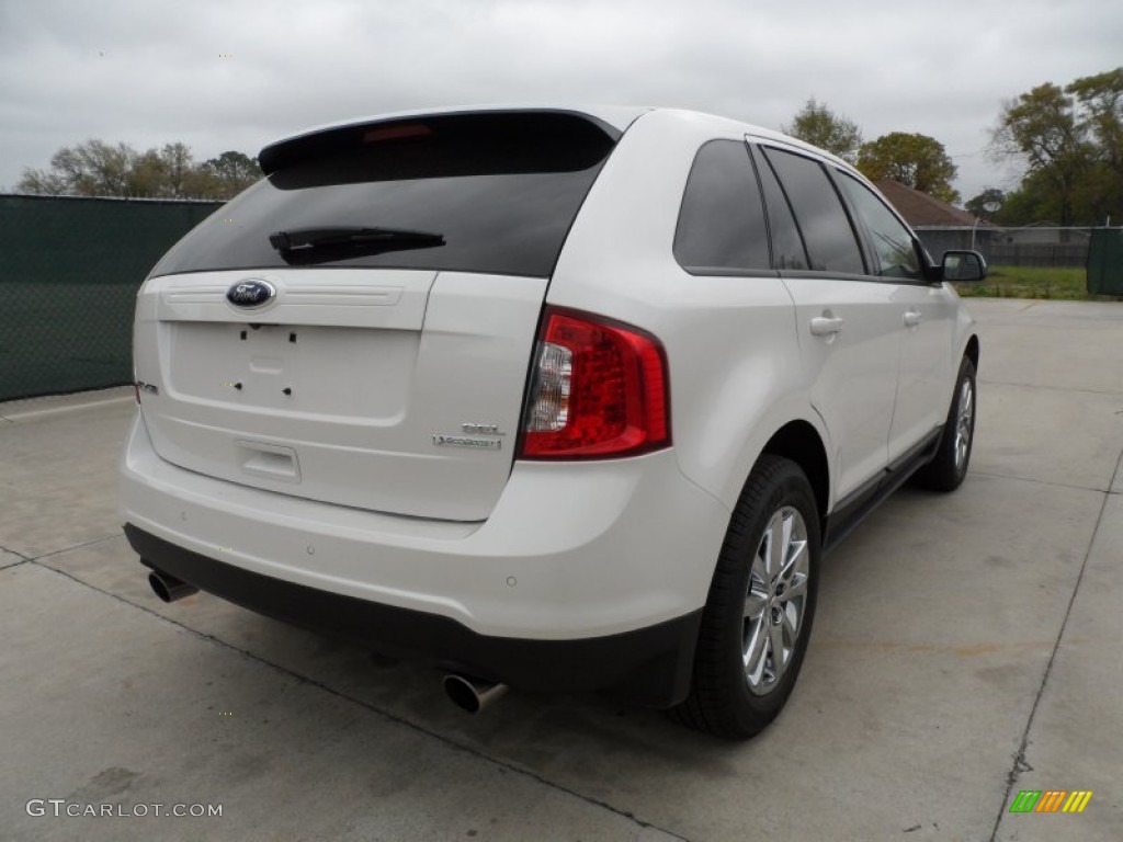 2012 Edge SEL EcoBoost - White Platinum Metallic Tri-Coat / Medium Light Stone photo #3