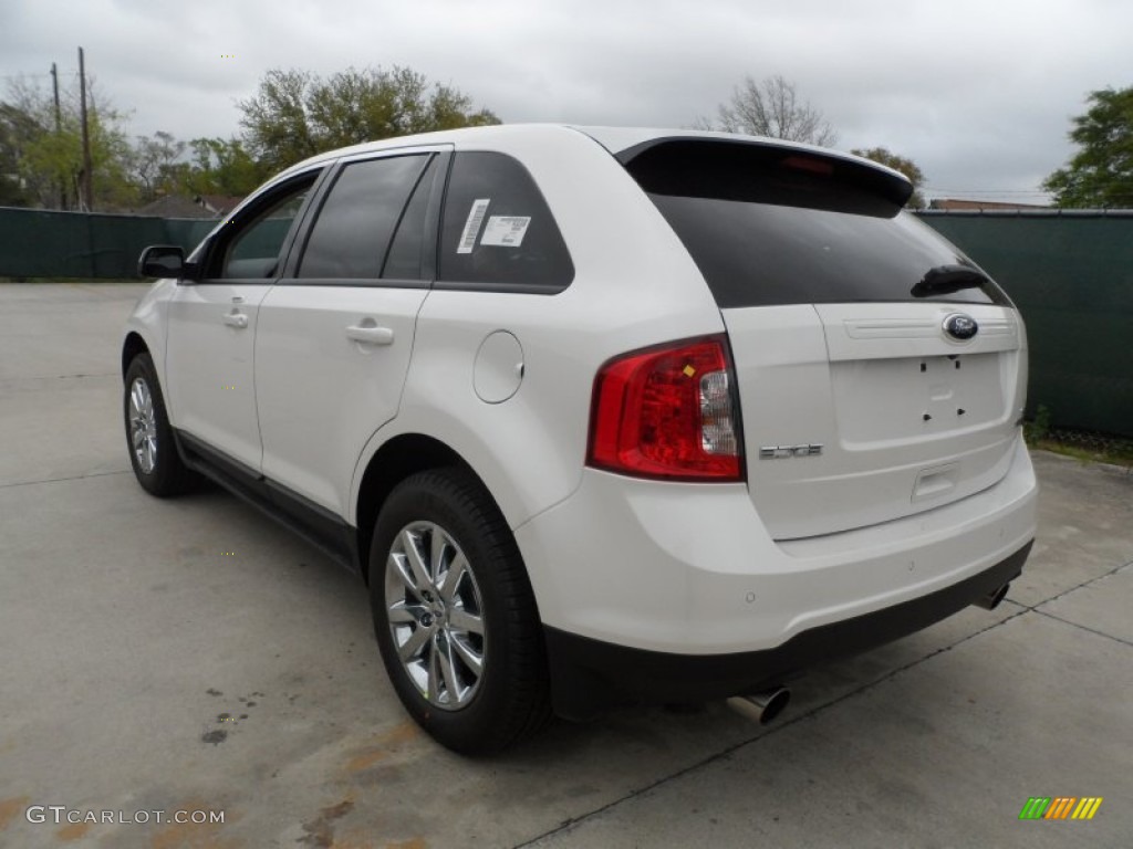 2012 Edge SEL EcoBoost - White Platinum Metallic Tri-Coat / Medium Light Stone photo #5