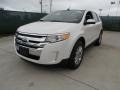 2012 White Platinum Metallic Tri-Coat Ford Edge SEL EcoBoost  photo #7
