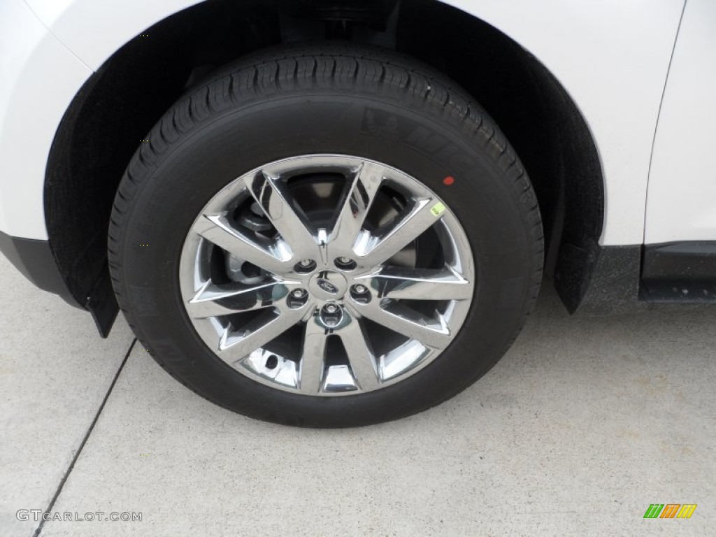 2012 Edge SEL EcoBoost - White Platinum Metallic Tri-Coat / Medium Light Stone photo #11