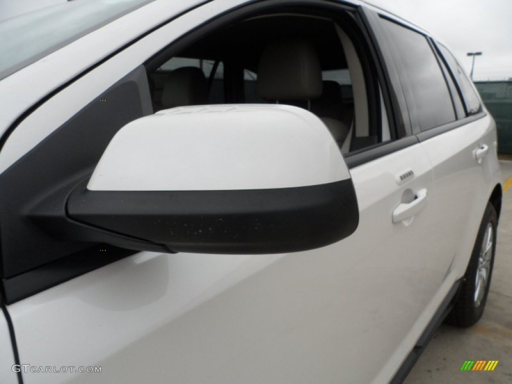 2012 Edge SEL EcoBoost - White Platinum Metallic Tri-Coat / Medium Light Stone photo #12