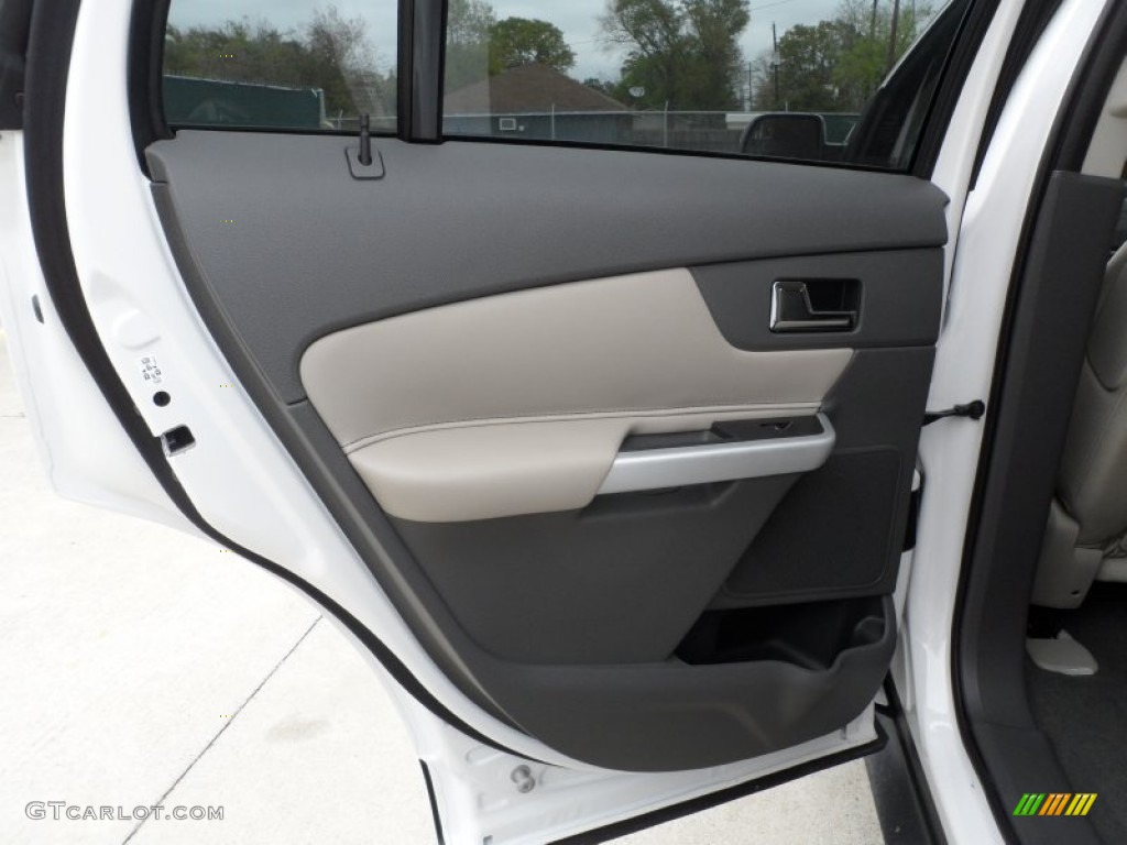 2012 Edge SEL EcoBoost - White Platinum Metallic Tri-Coat / Medium Light Stone photo #24