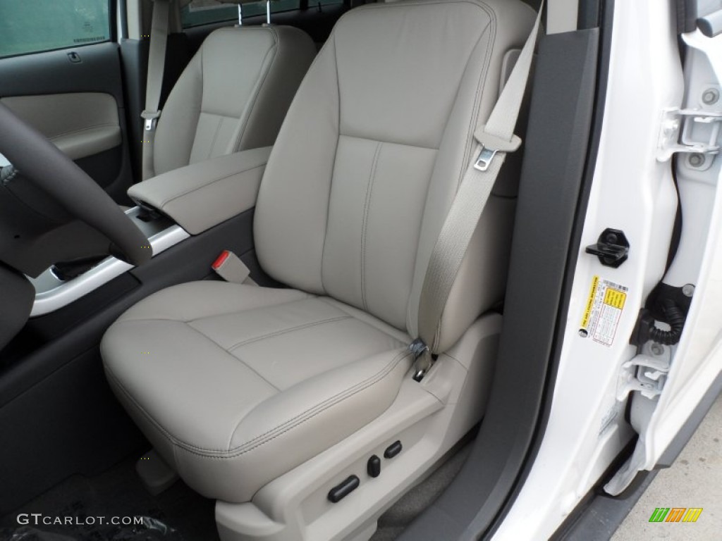 2012 Edge SEL EcoBoost - White Platinum Metallic Tri-Coat / Medium Light Stone photo #28