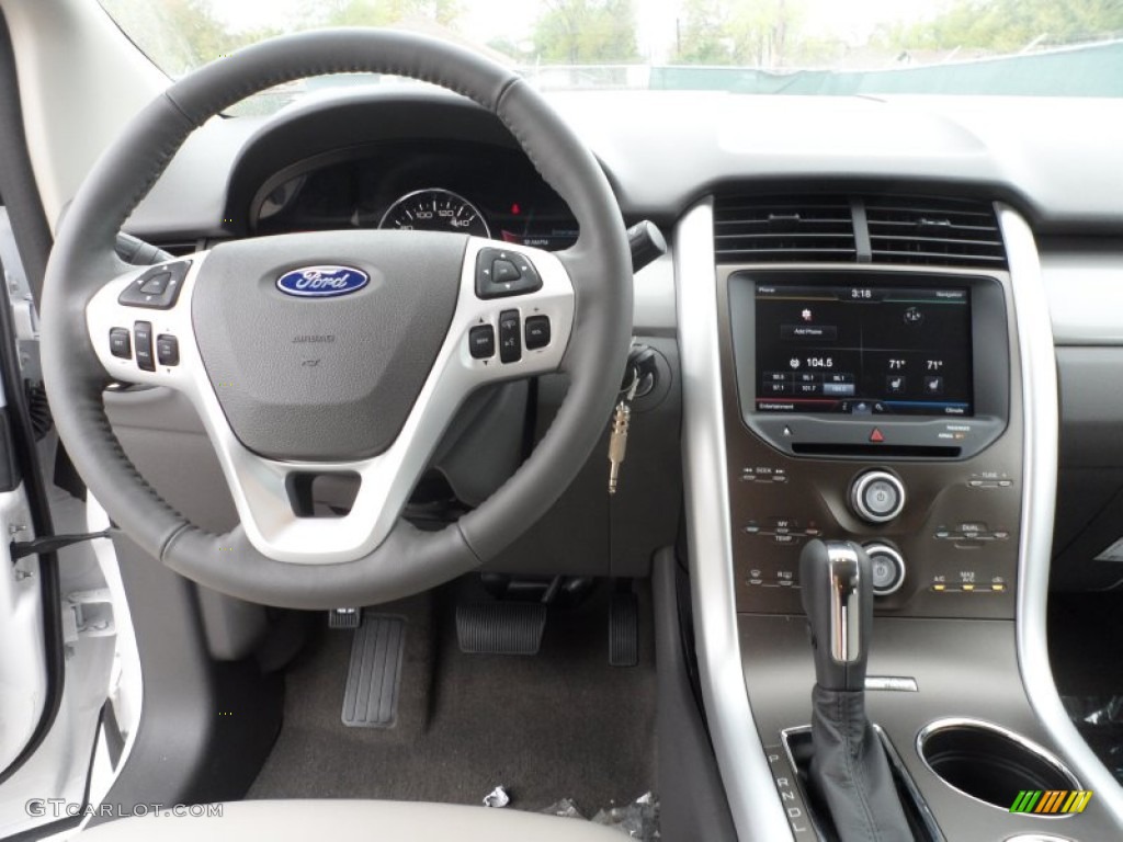 2012 Edge SEL EcoBoost - White Platinum Metallic Tri-Coat / Medium Light Stone photo #30