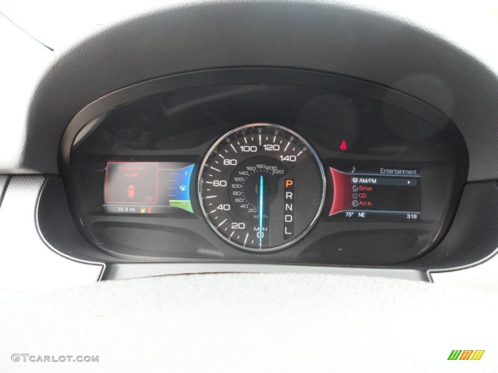 2012 Edge SEL EcoBoost - White Platinum Metallic Tri-Coat / Medium Light Stone photo #37