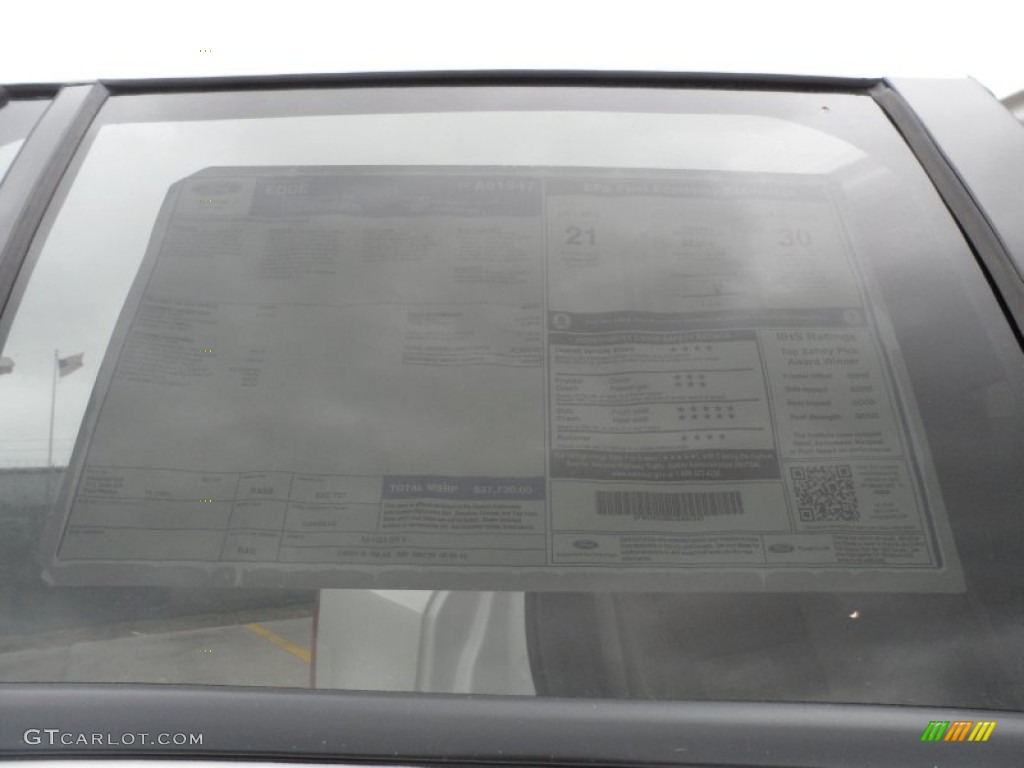 2012 Edge SEL EcoBoost - White Platinum Metallic Tri-Coat / Medium Light Stone photo #40