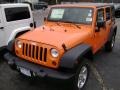 2012 Crush Orange Jeep Wrangler Unlimited Sport S 4x4  photo #1