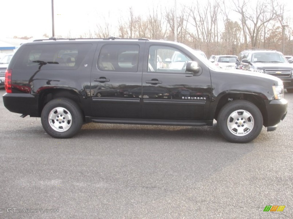 2011 Suburban LT 4x4 - Black / Ebony photo #7