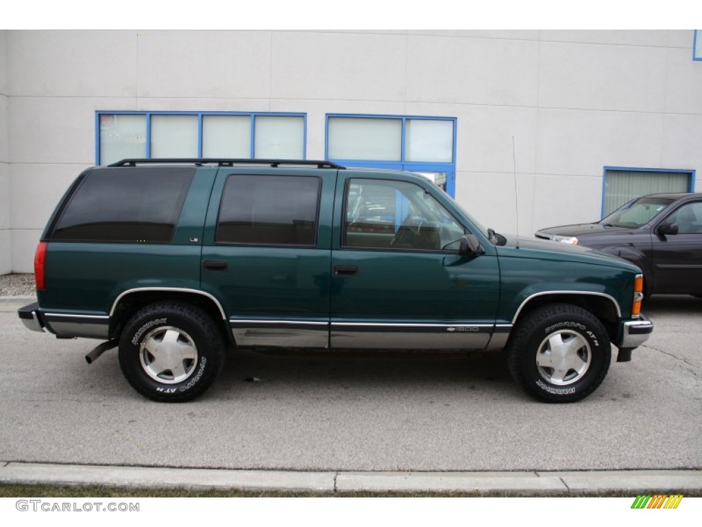 1997 Tahoe LS 4x4 - Emerald Green Metallic / Tan photo #15
