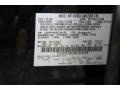 UH: Tuxedo Black Metallic 2009 Ford Taurus SEL AWD Color Code