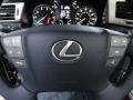 2013 Lexus LX Black/Mahogany Accents Interior Steering Wheel Photo