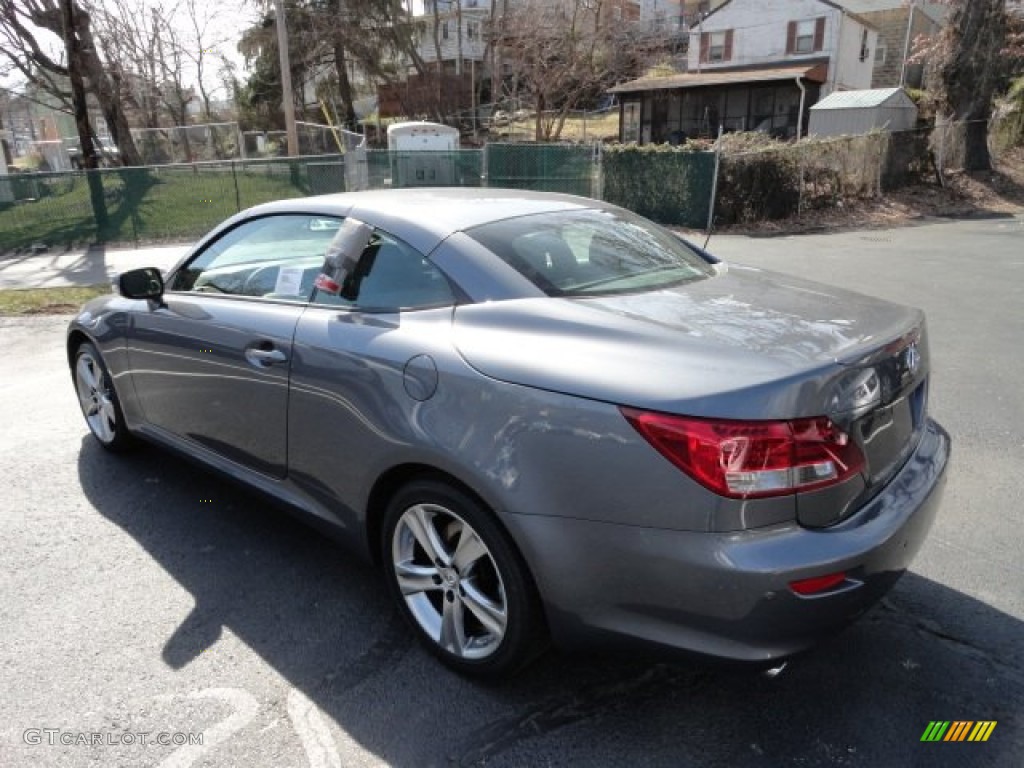 2012 IS 250 C Convertible - Nebula Gray Pearl / Black photo #2
