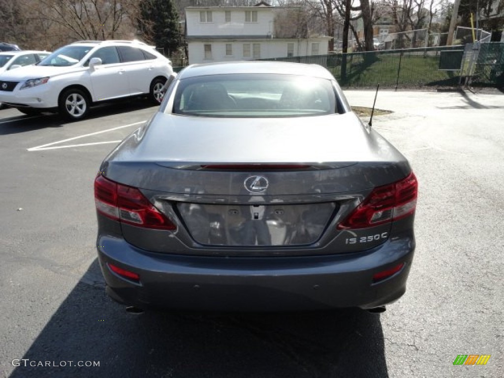 2012 IS 250 C Convertible - Nebula Gray Pearl / Black photo #3