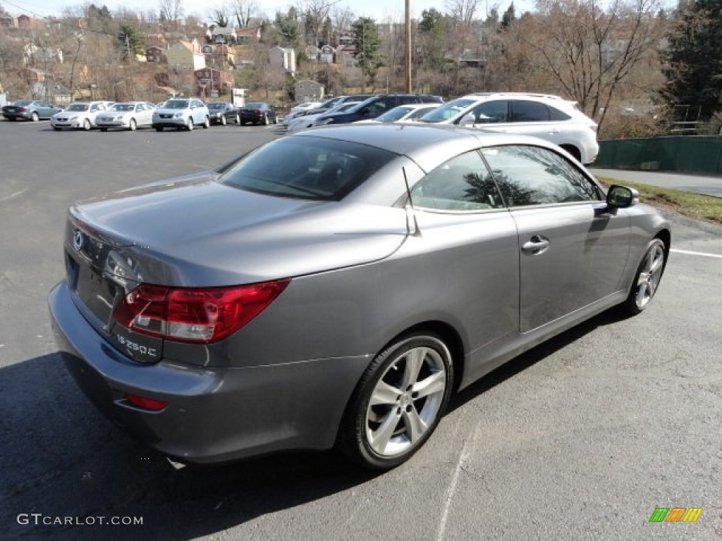 2012 IS 250 C Convertible - Nebula Gray Pearl / Black photo #4